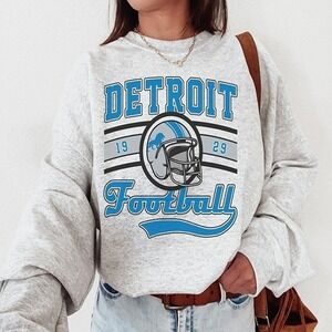 Retro Detroit Football Lions Sweatshirt